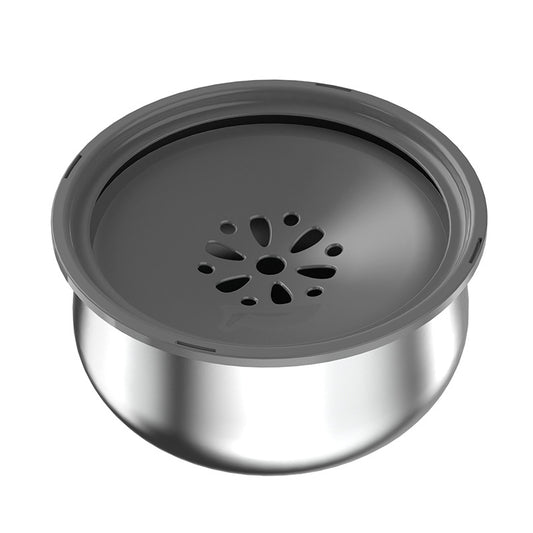 Stainless Steel Dog Water Bowl with Splash Guard – Large, No-Spill Design