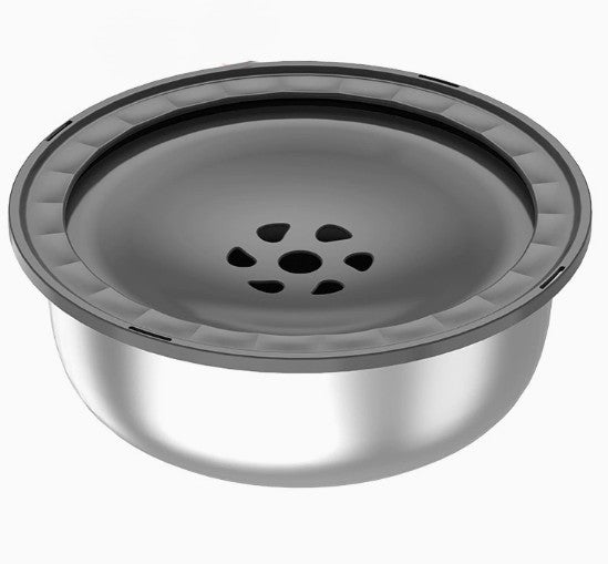 Stainless Steel Dog Water Bowl with Splash Guard – Large, No-Spill Design