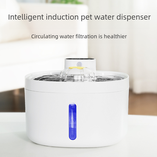 Smart Wireless Pet Water Dispenser – Stainless Steel Bowl, Clean Flow