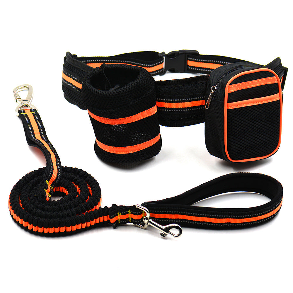 Reflective Pet Traction Set – Safe Night Walking Harness & Leash